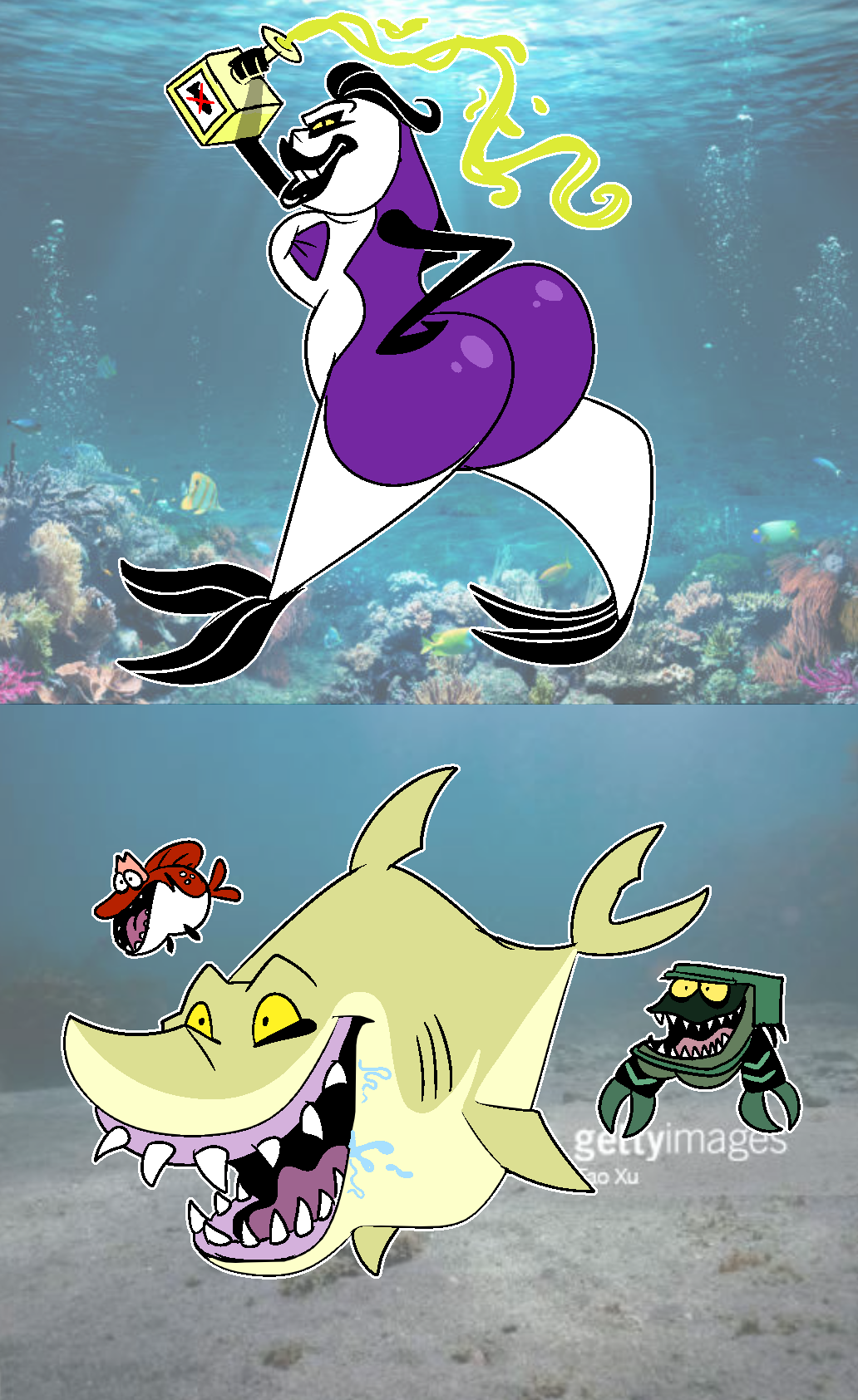 Alan Rickman (Help! Im A Fish) Rule 34 Image