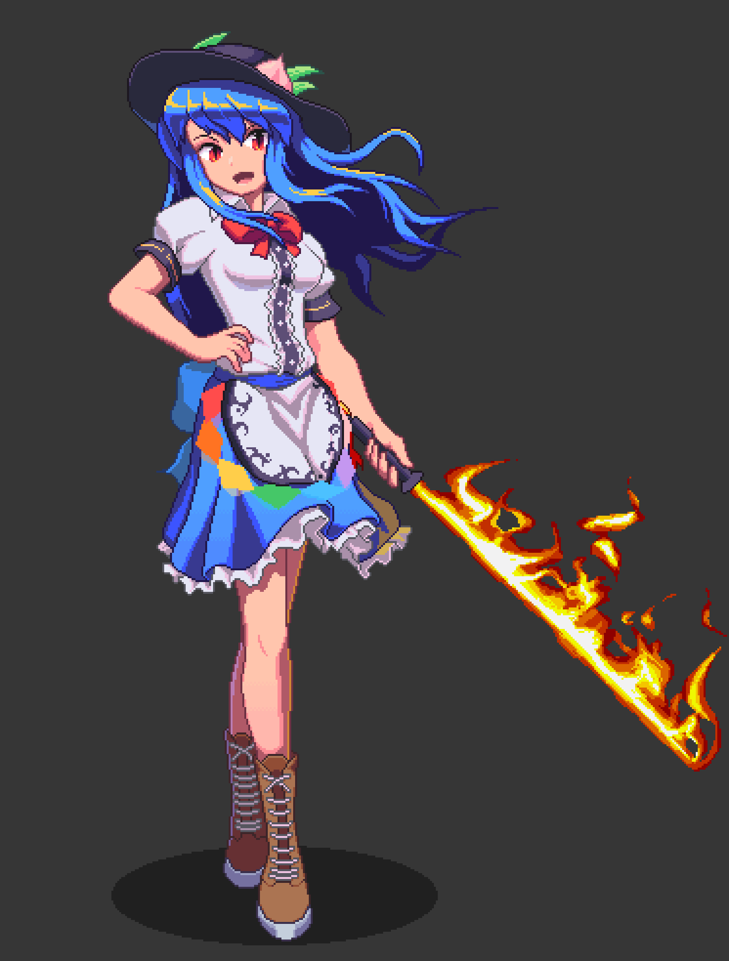 Hinanawi Tenshi (Touhou) Rule 34 Image