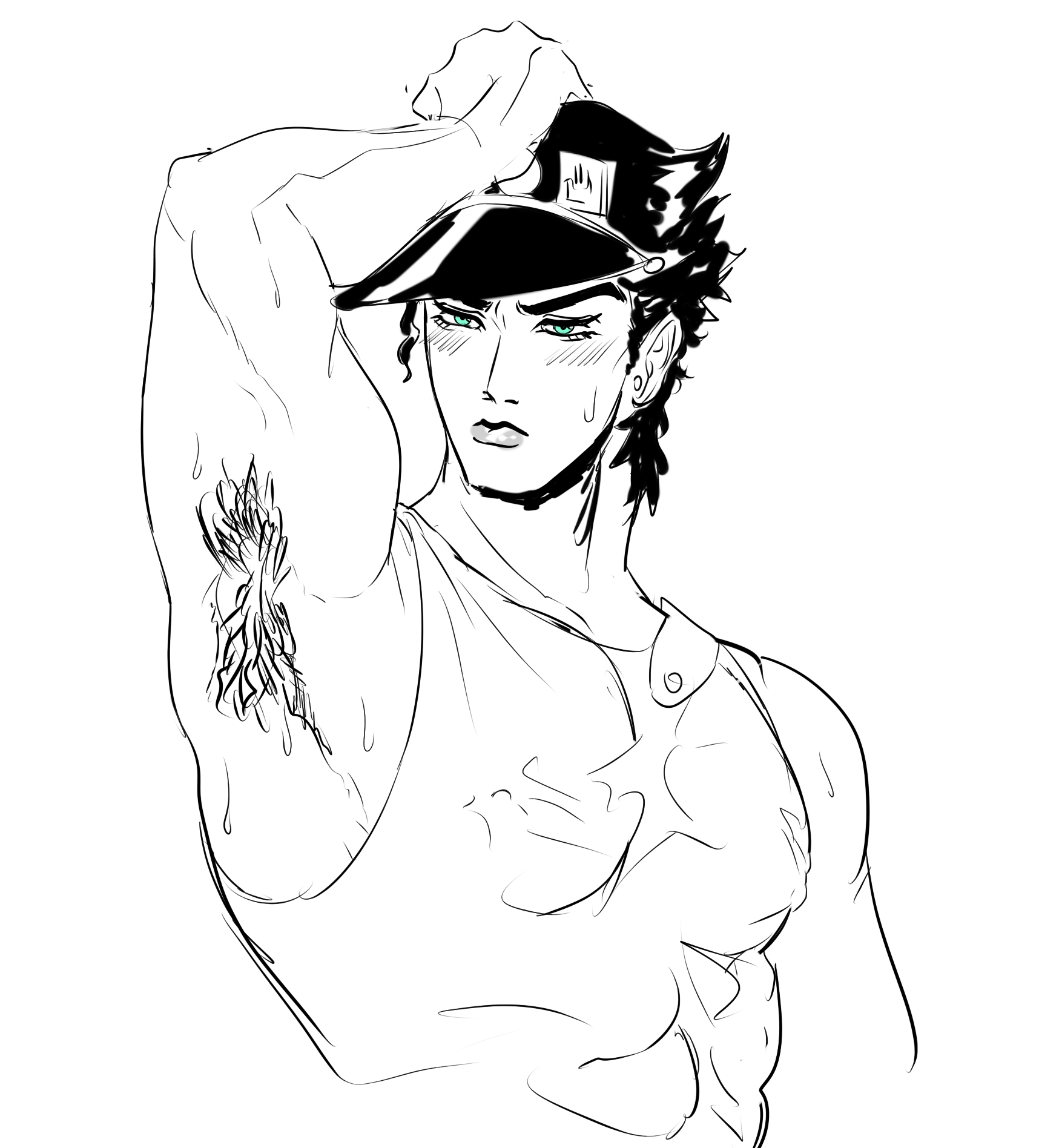 Jotaro Kujo (Jojo'S Bizarre Adventure) Rule 34 Image