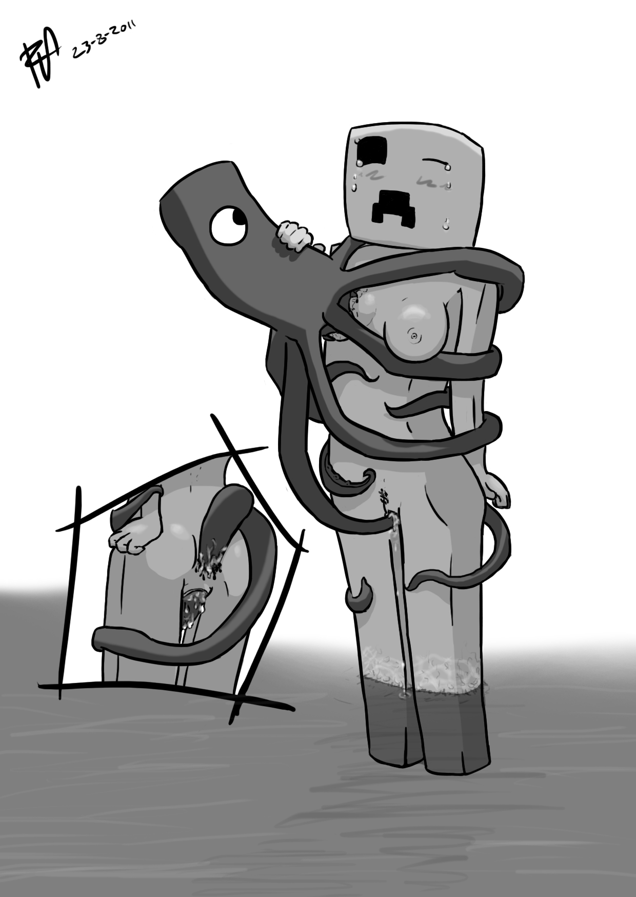 Squid (Minecraft) Rule 34 Image
