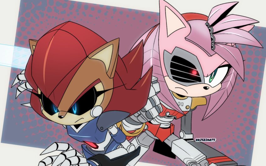 Amy Rose (Mecha Sally) Rule 34 Image