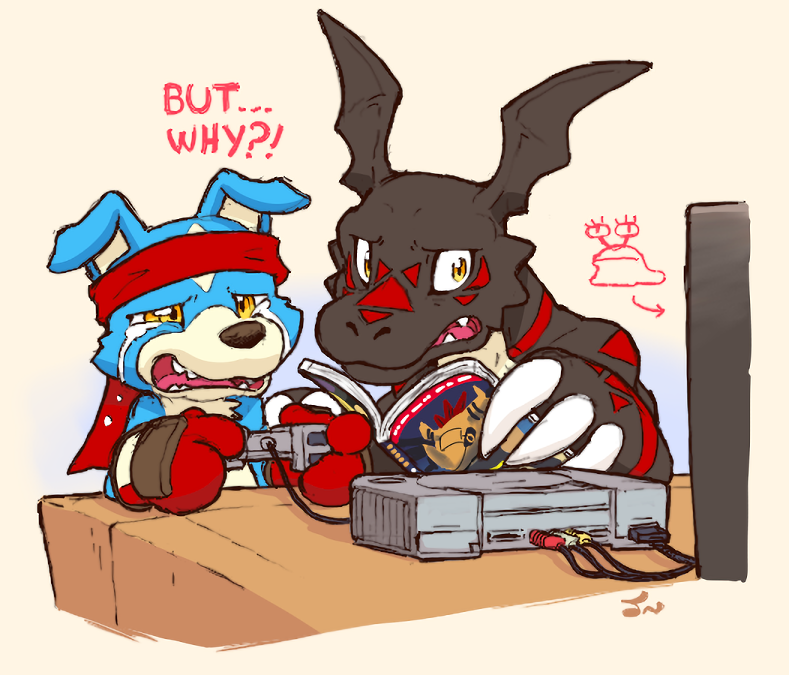 Blackguilmon (Digimon) Rule 34 Image