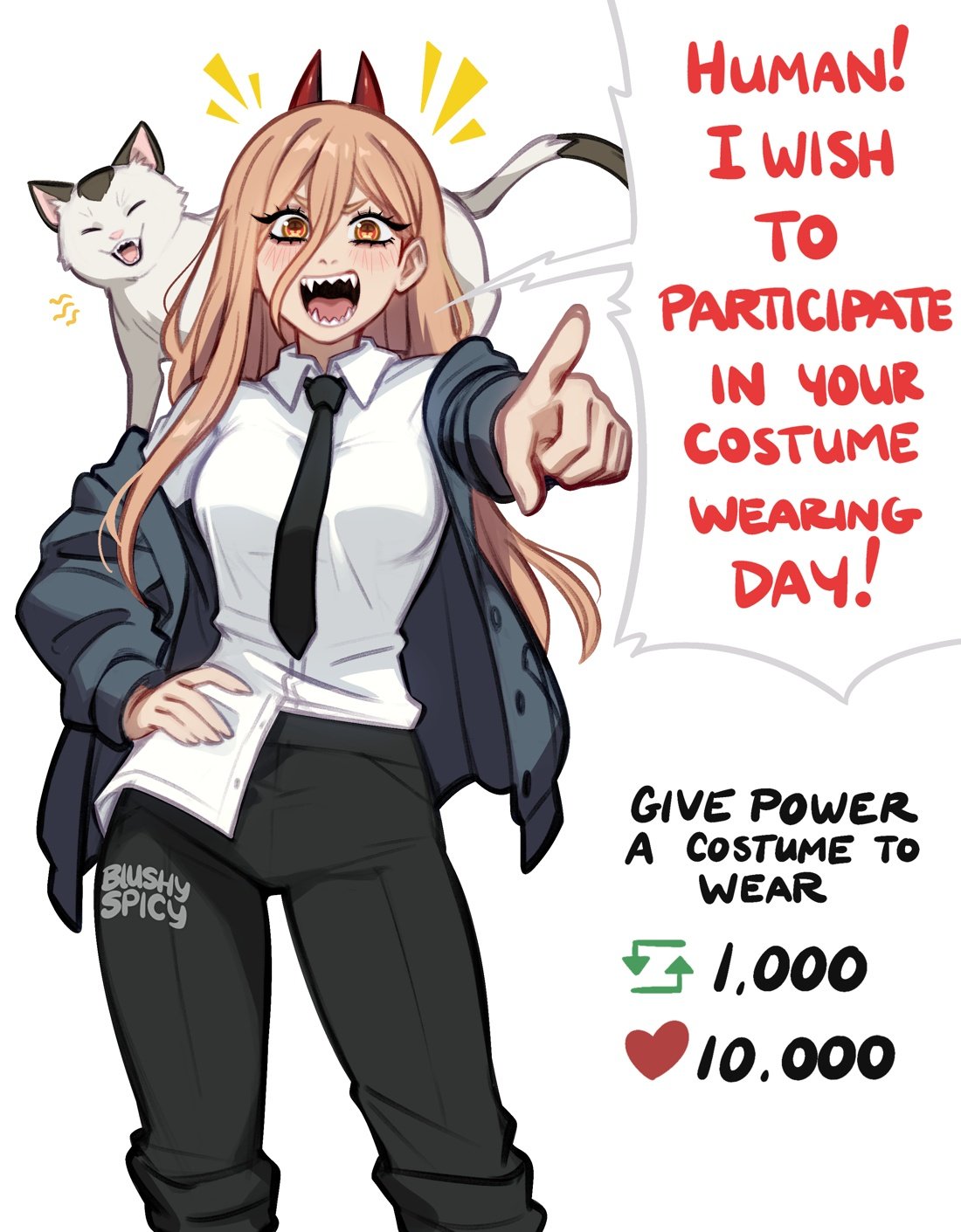 Meowy (Chainsaw Man) Rule 34 Image