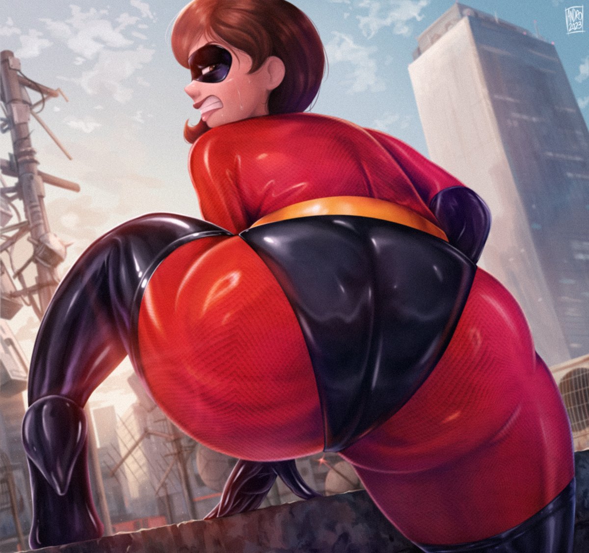 Helen Parr (The Incredibles) Rule 34 Image