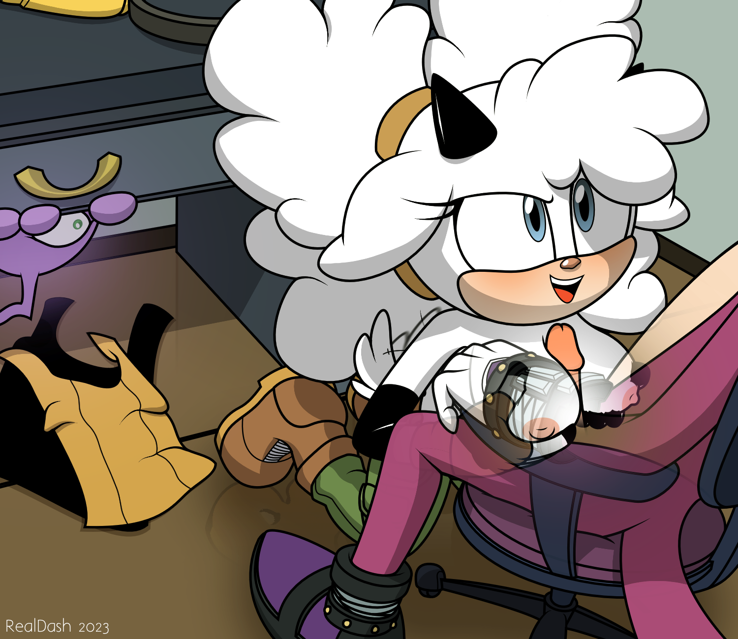 Espio The Chameleon (Idw Comics) Rule 34 Image