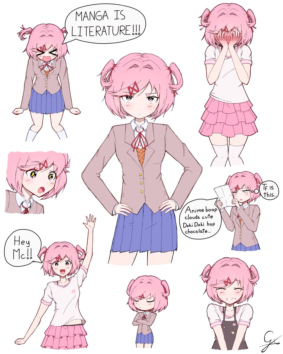 Natsuki (Doki Doki Literature Club) Rule 34 Image
