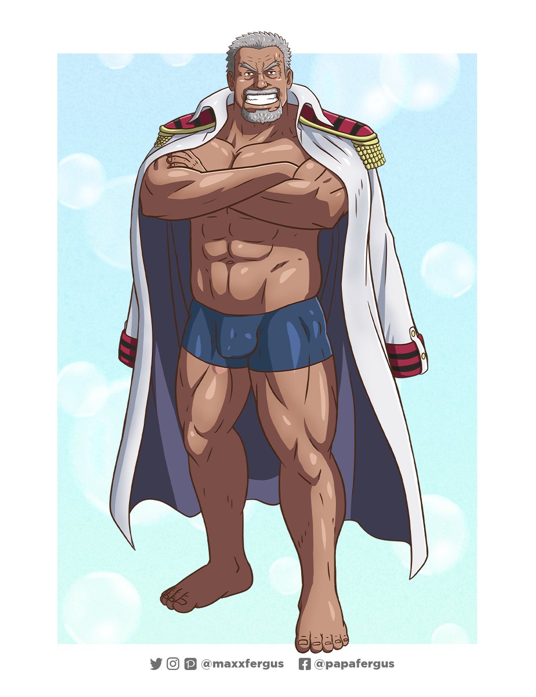 Monkey D Garp (One Piece) Rule 34 Image