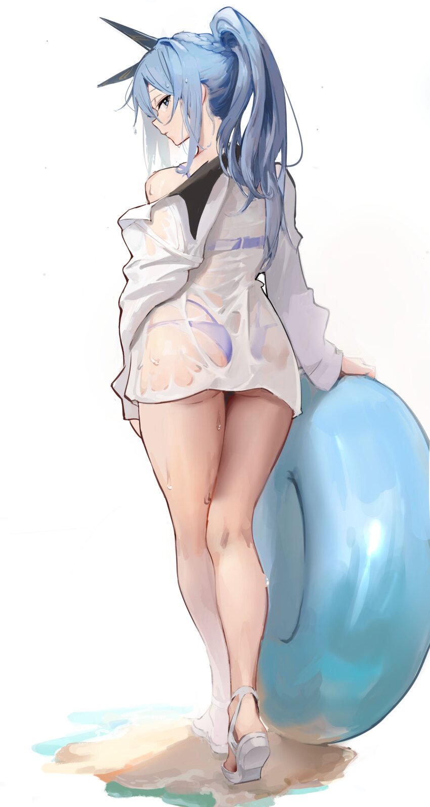 Helm (Aqua Marine) (Nikke) Rule 34 Image