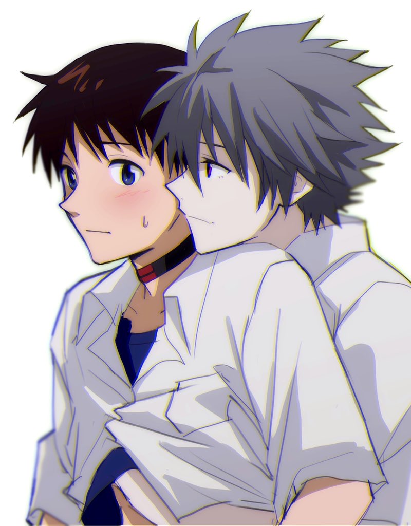 Ikari Shinji (Nagisa Kaworu) Rule 34 Image