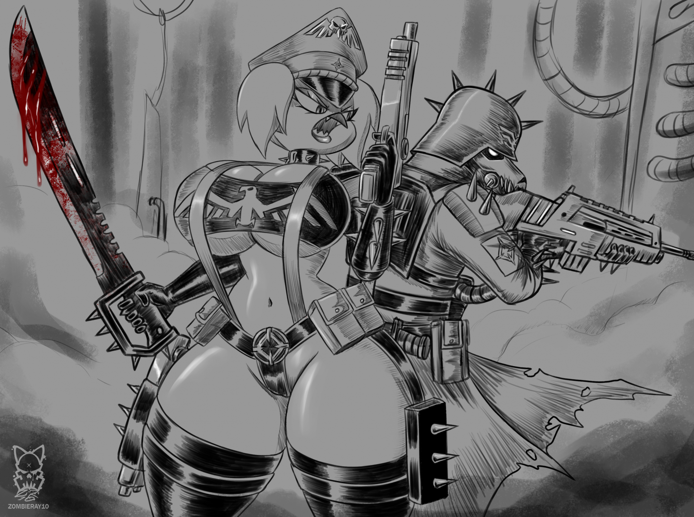 Astra Militarum (Ingrid Von Panzerfaust) Rule 34 Image