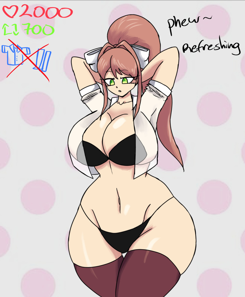Monika (Doki Doki Literature Club) Rule 34 Image