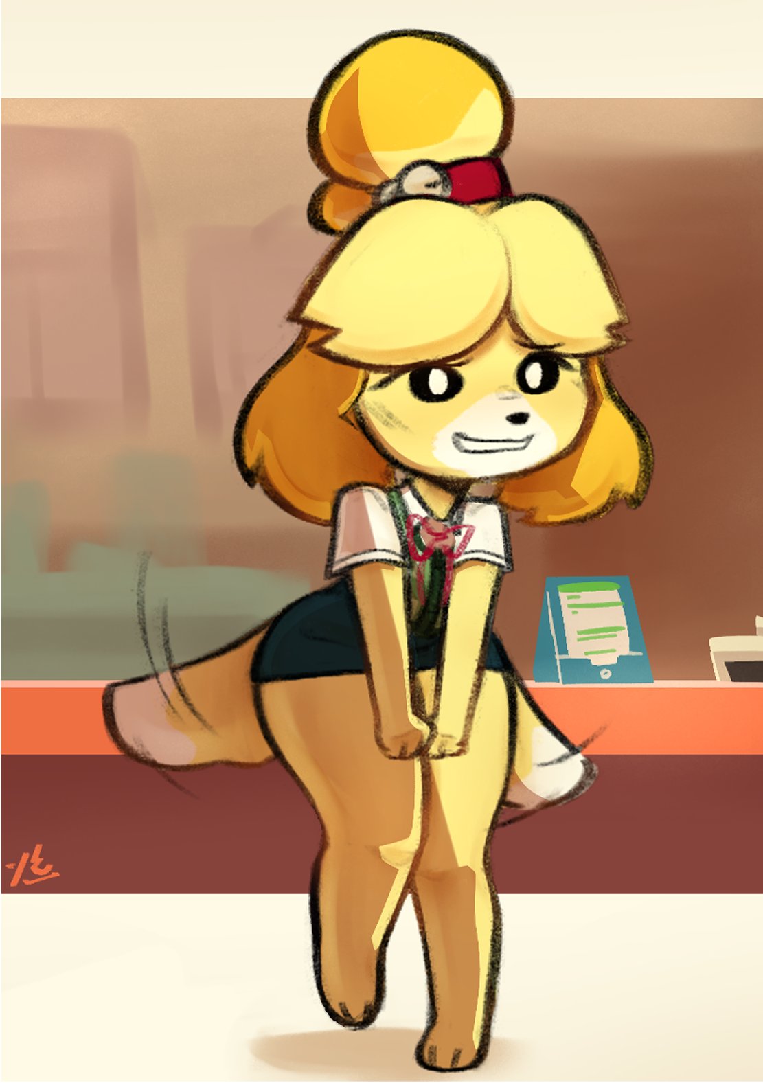 Isabelle (Animal Crossing) Rule 34 Image