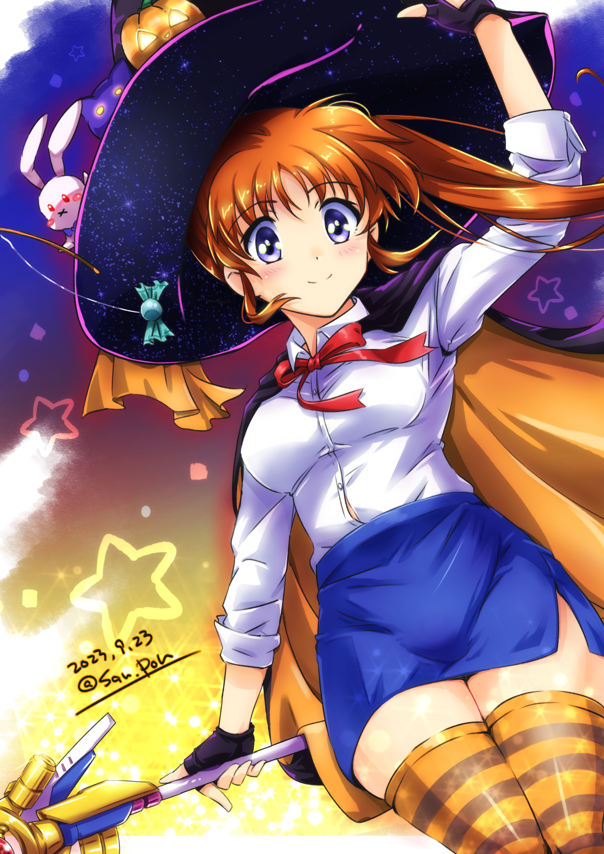 Nanoha Takamachi (Halloween) Rule 34 Image