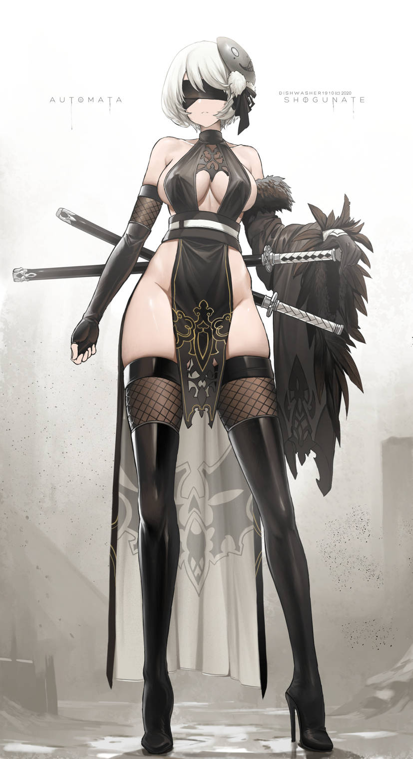 Yorha 2b (Nier: Automata) Rule 34 Image