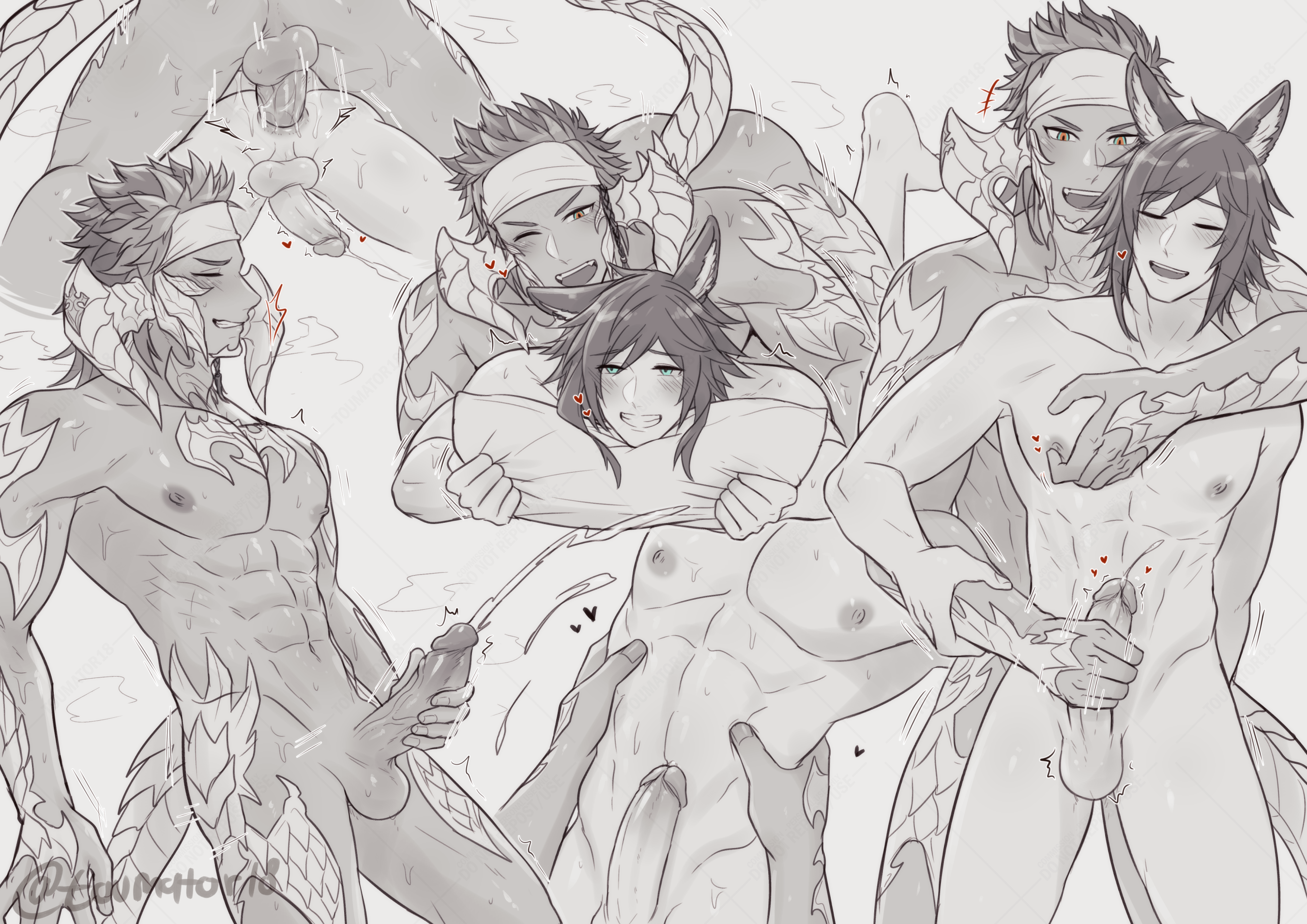 Au Ra (Final Fantasy) Rule 34 Image