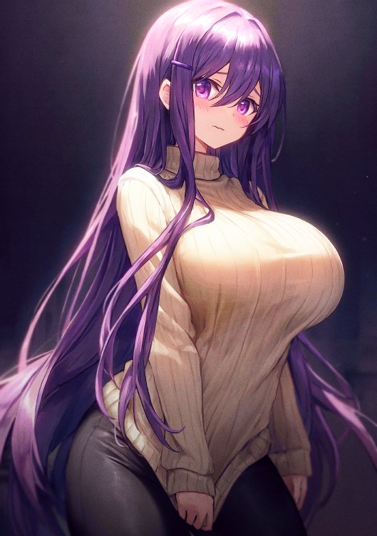 Yuri (Doki Doki Literature Club) Rule 34 Image