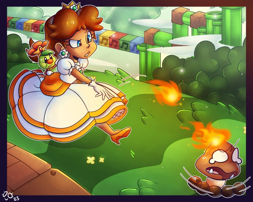 Fire Daisy (Mario (Series)) Rule 34 Image