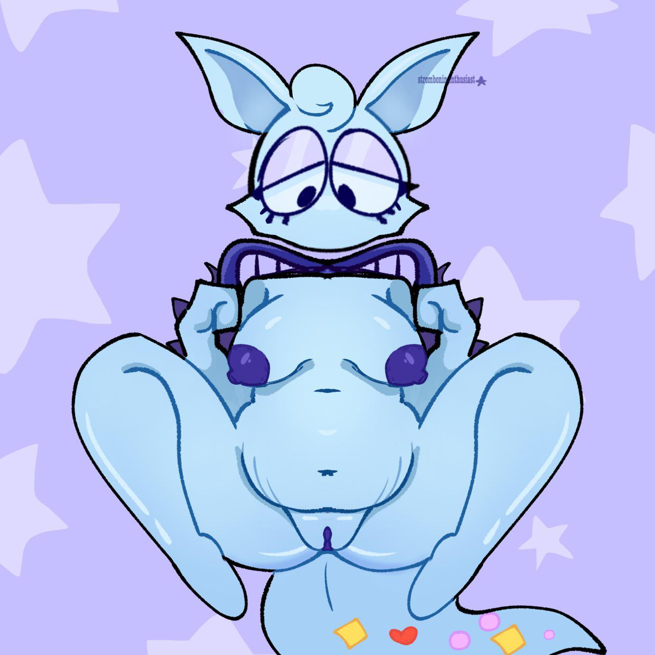 Cherubble (Big Blue Bubble) Rule 34 Image
