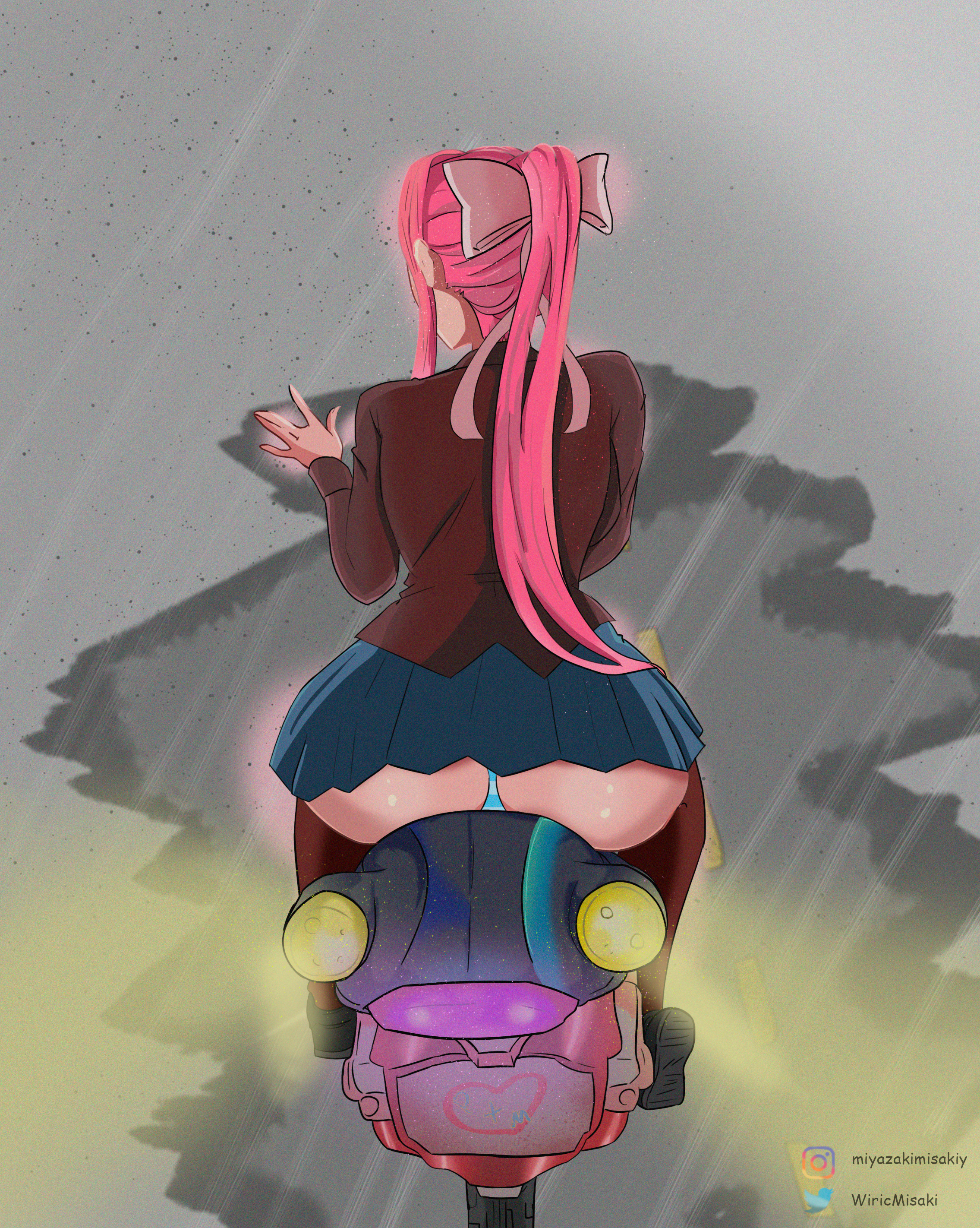 Monika (Doki Doki Literature Club) Rule 34 Image