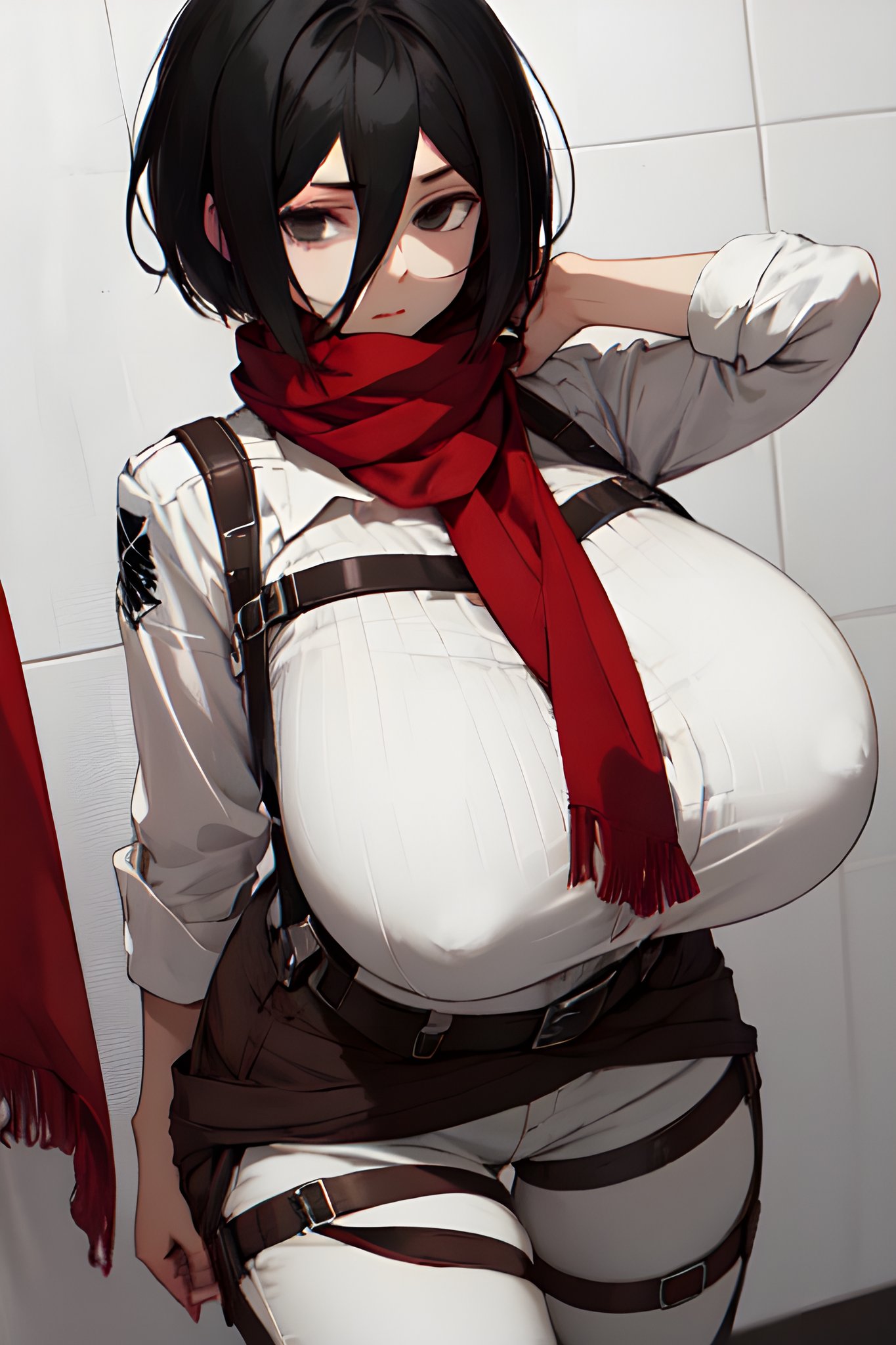 Mikasa Ackerman (Attack On Titan) Rule 34 Image