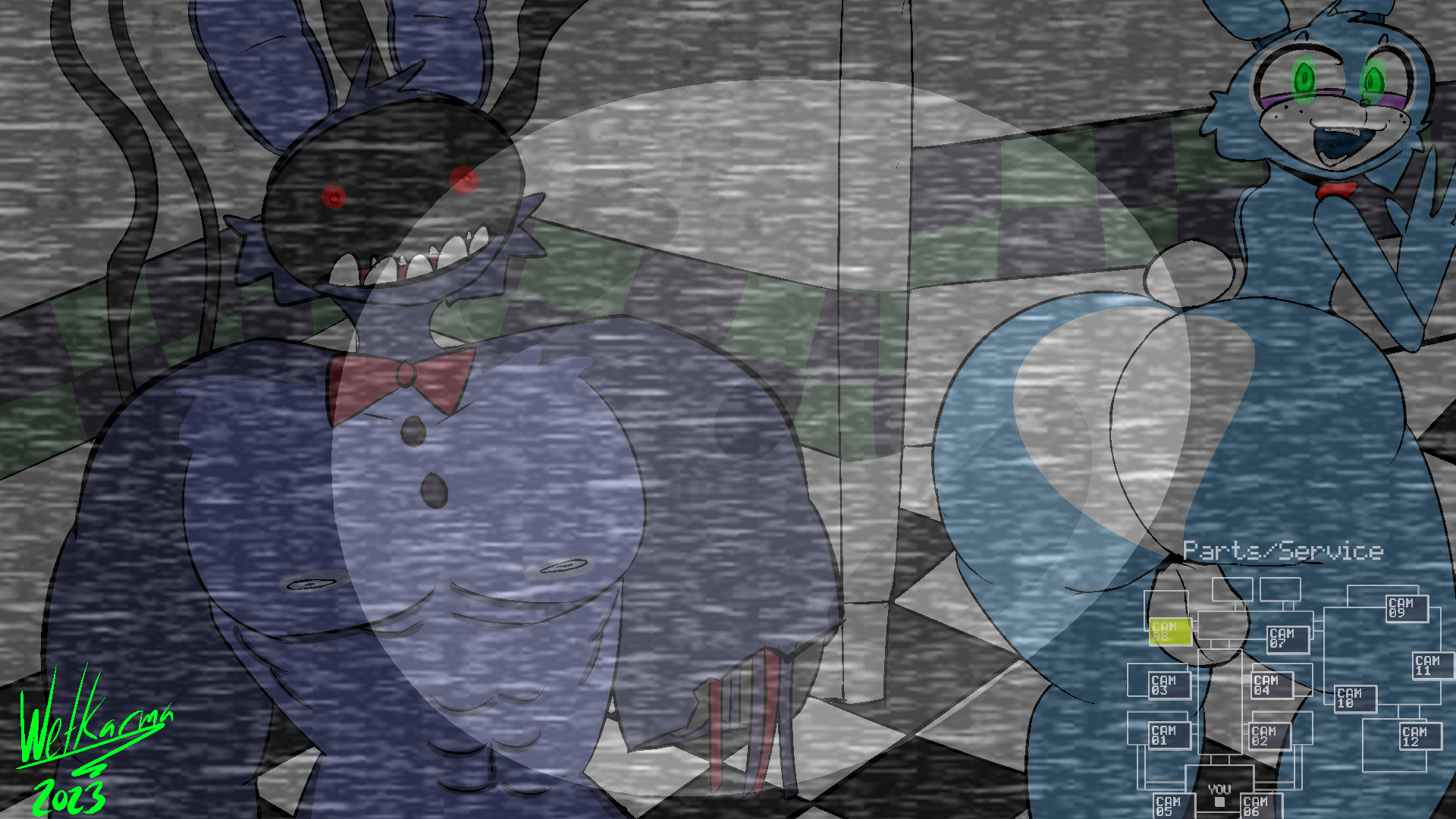 Toy Bonnie (Fnaf) Rule 34 Image