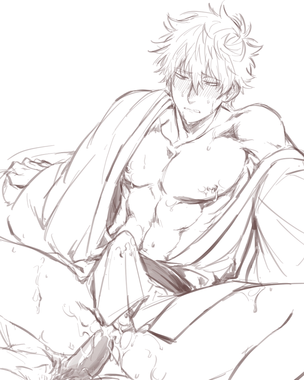 Gintoki Sakata (Gintama) Rule 34 Image