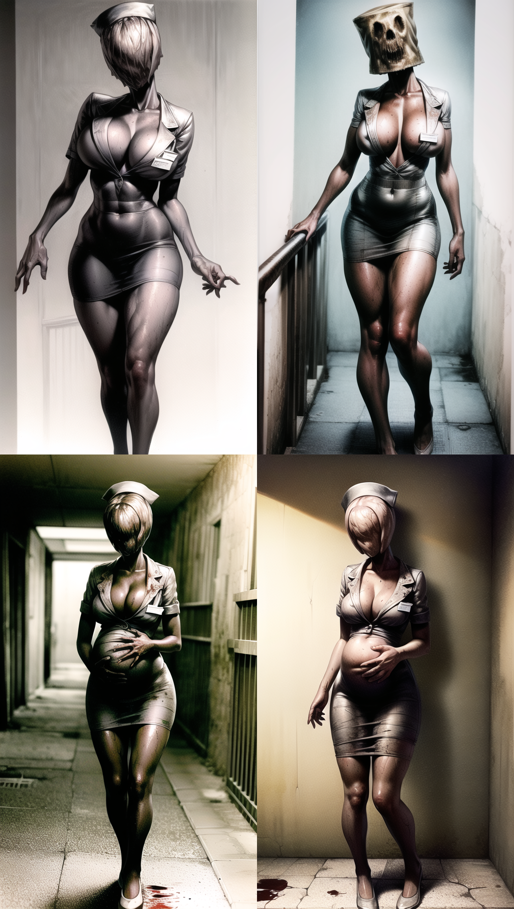 Bubble Head Nurse (Silent Hill) Rule 34 Image