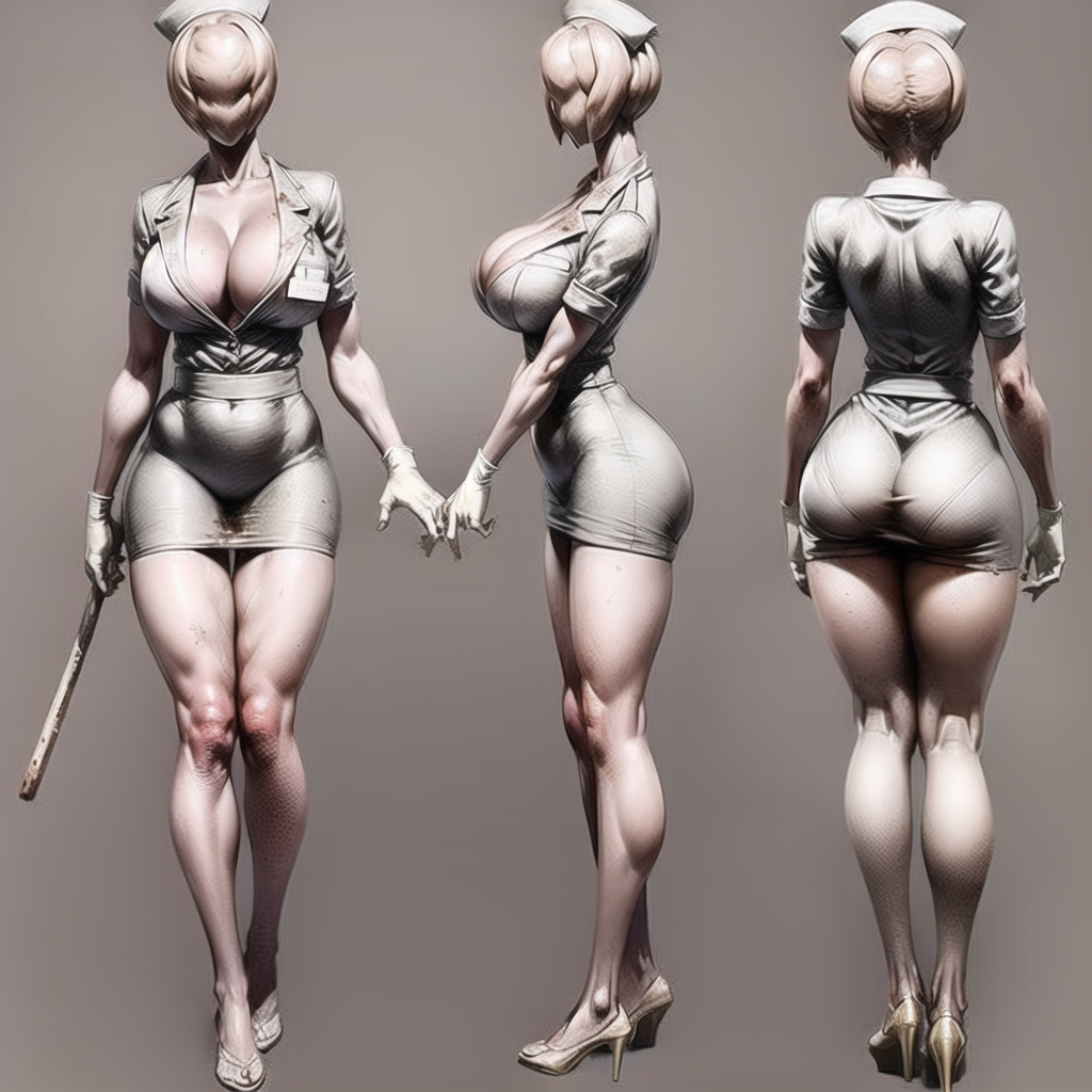 Bubble Head Nurse (Silent Hill) Rule 34 Image