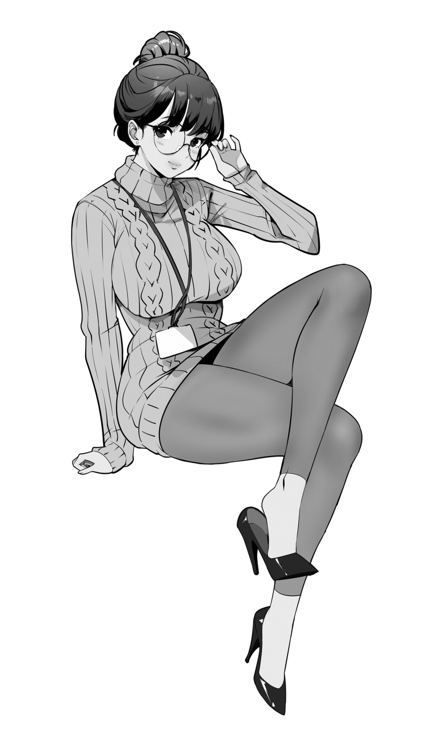 Adjusting Eyewear Rule 34 Image