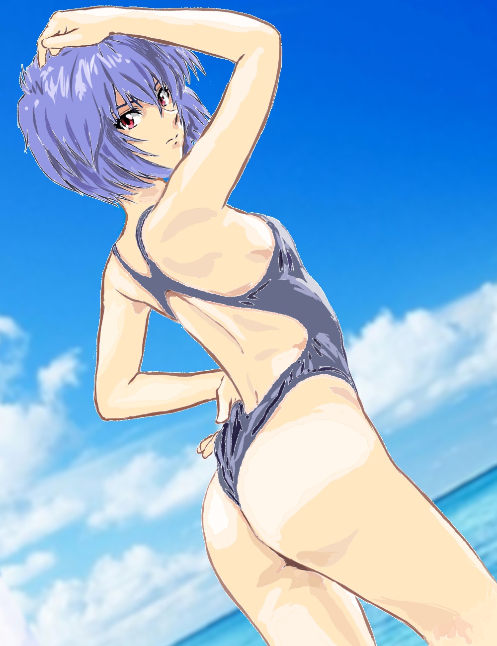 Ayanami Rei (Neon Genesis Evangelion) Rule 34 Image
