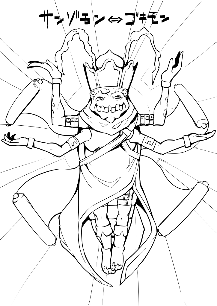 Sanzomon (Digimon) Rule 34 Image