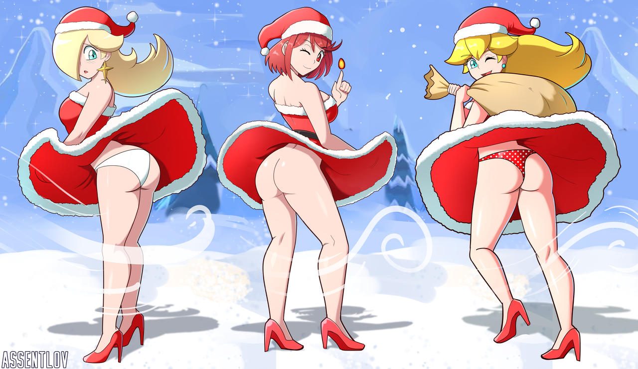 Princess Peach (Christmas) Rule 34 Image