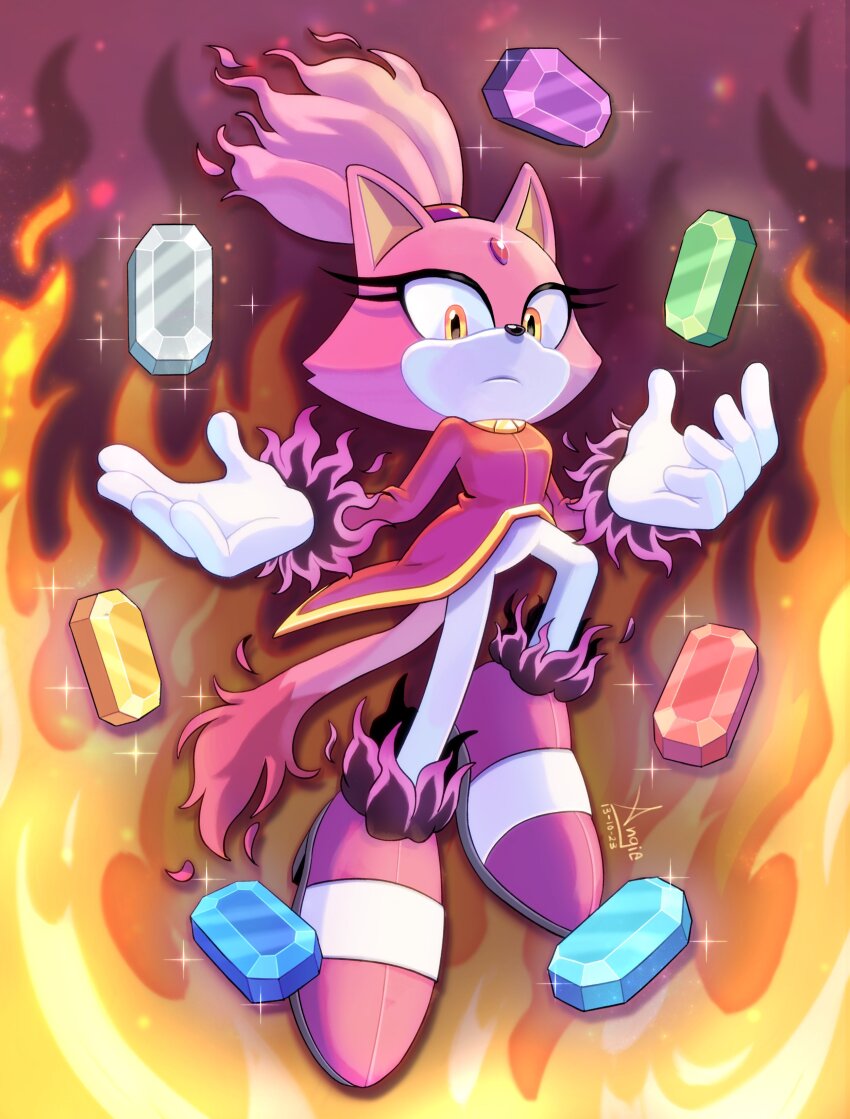 Blaze The Cat (Sonic (Series)) Rule 34 Image