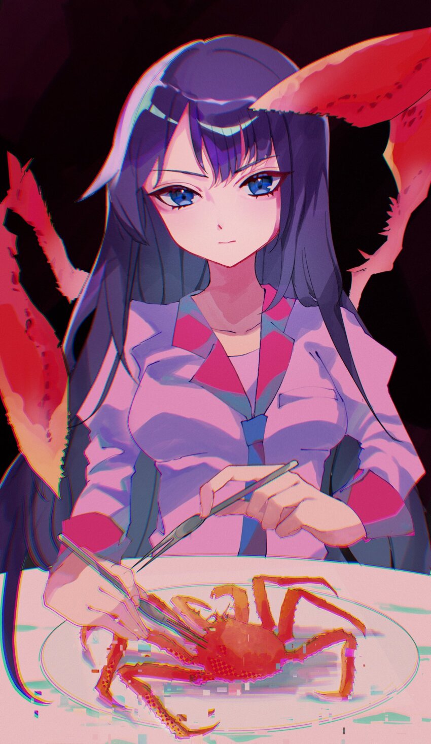 Senjougahara Hitagi (Bakemonogatari) Rule 34 Image