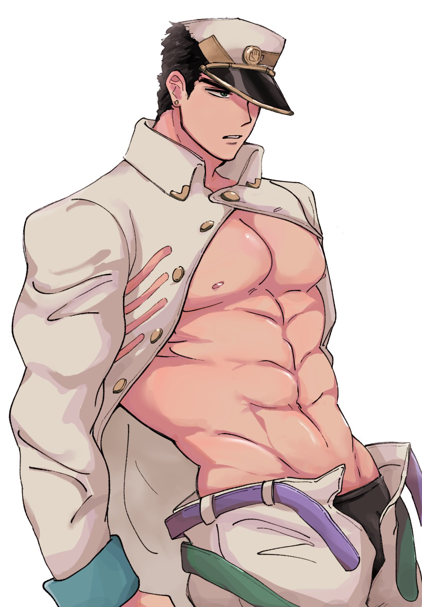 Jotaro Kujo (Jojo'S Bizarre Adventure) Rule 34 Image