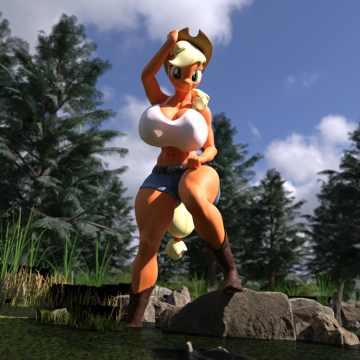 Applejack (Mlp) Rule 34 Image