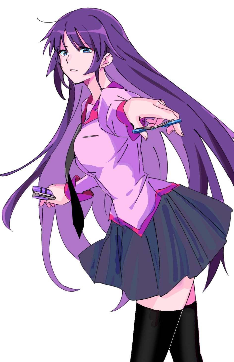Senjougahara Hitagi (Bakemonogatari) Rule 34 Image