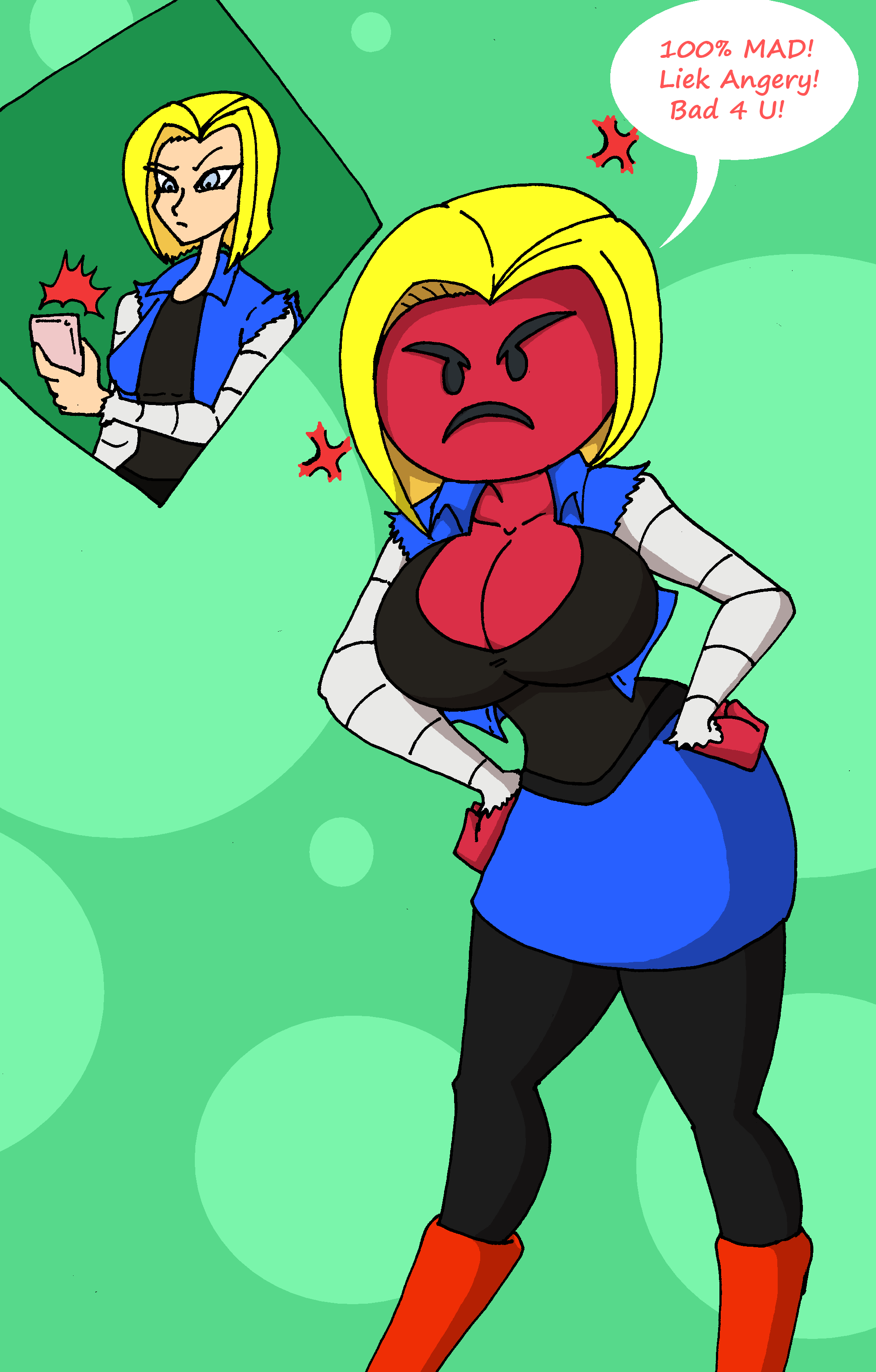 Android 18 (Dragon Ball) Rule 34 Image