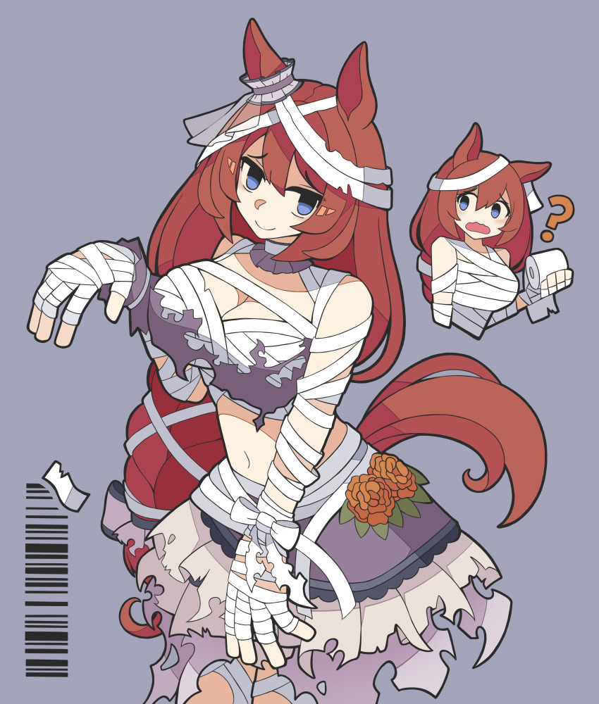 Super Creek (Chiffon-Wrapped Mummy) (Umamusume) Rule 34 Image