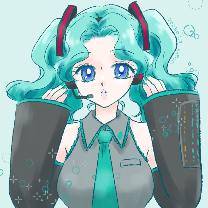 Hatsune Miku (Bishoujo Senshi Sailor Moon) Rule 34 Image