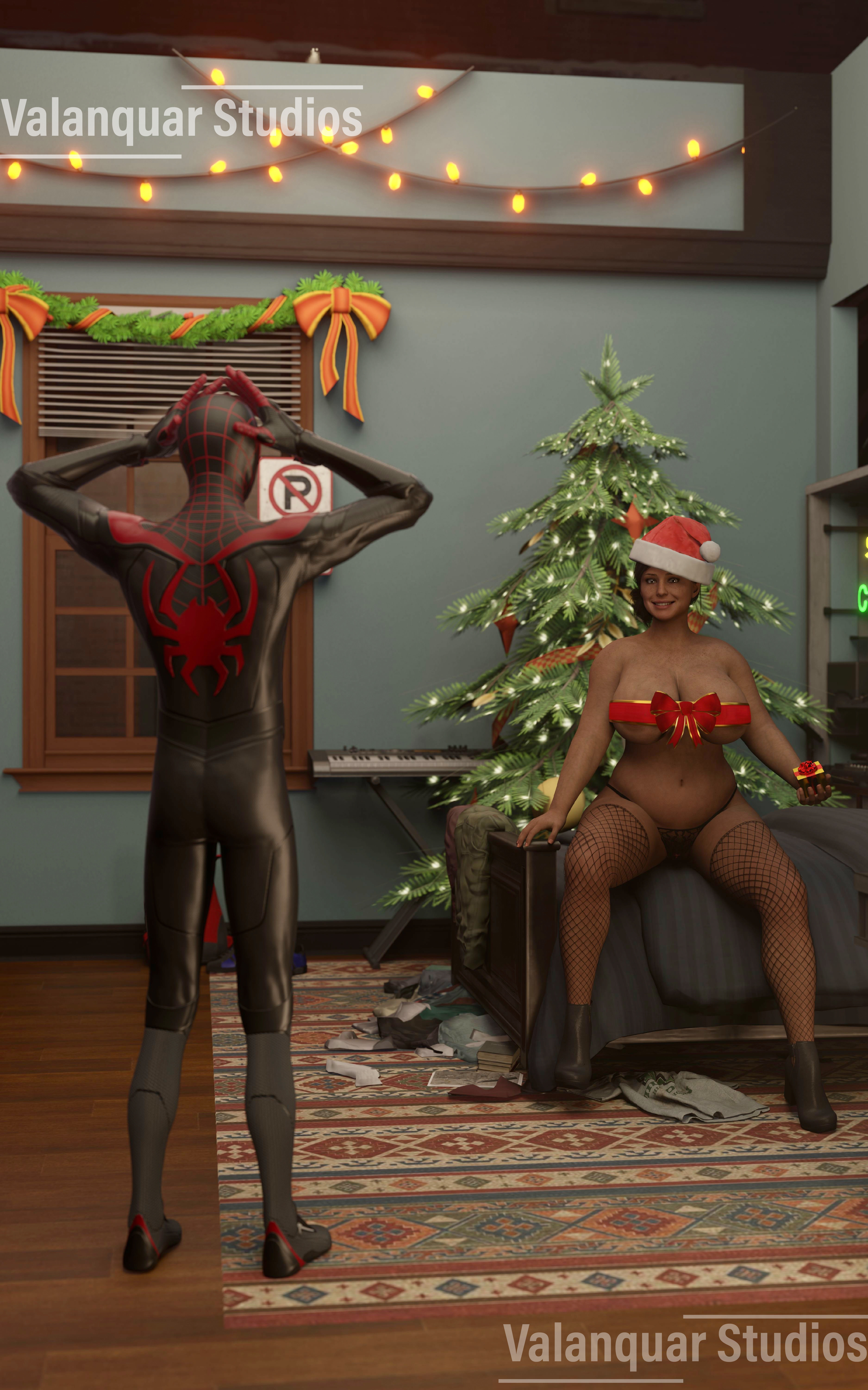 Miles Morales (Christmas) Rule 34 Image
