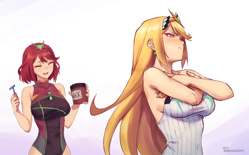 Mythra (Radiant Beach) (Xenoblade) Rule 34 Image