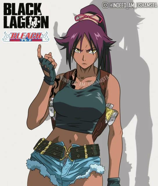 Shihouin Yoruichi (Black Lagoon) Rule 34 Image