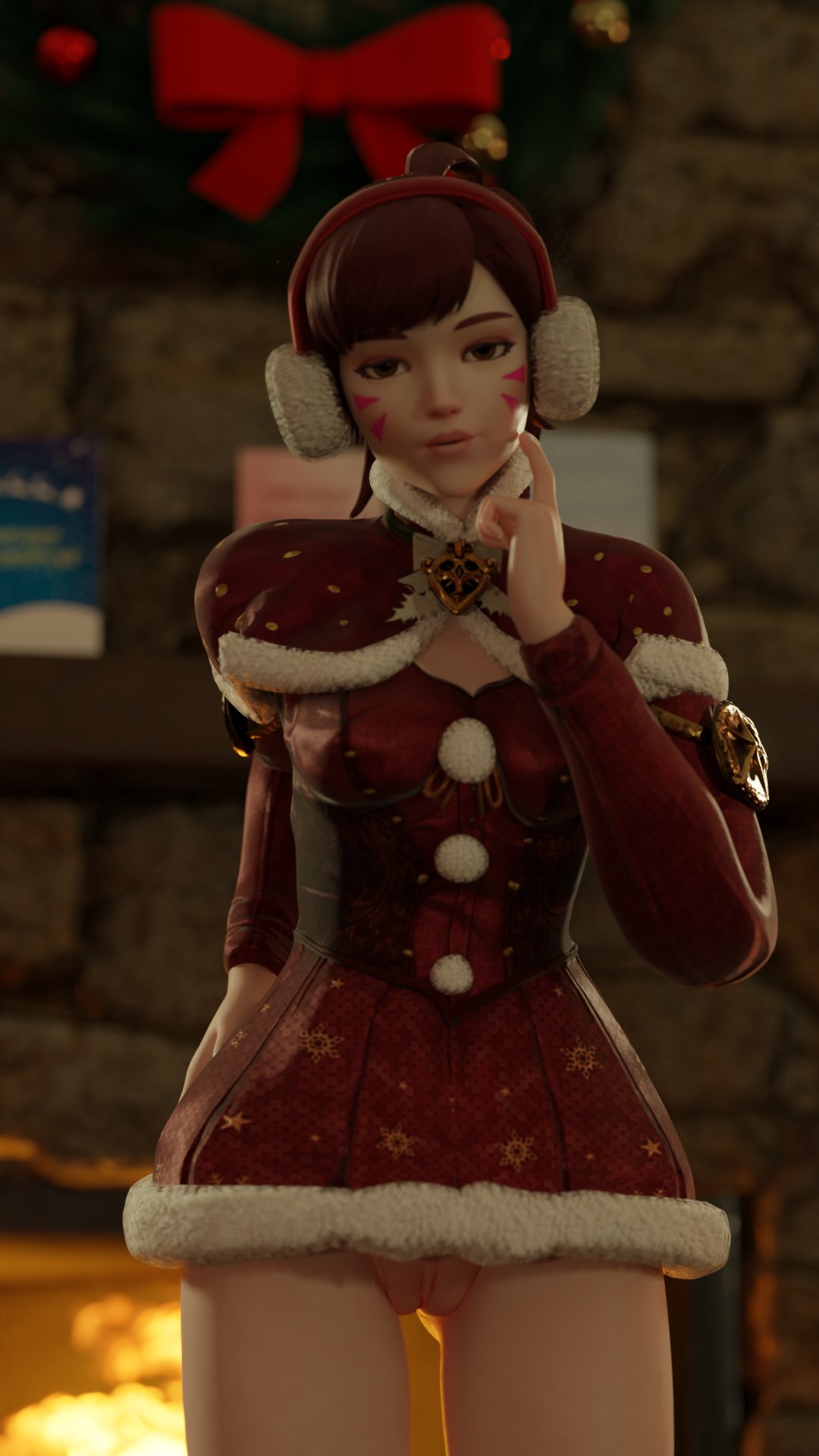 D.Va (Christmas) Rule 34 Image