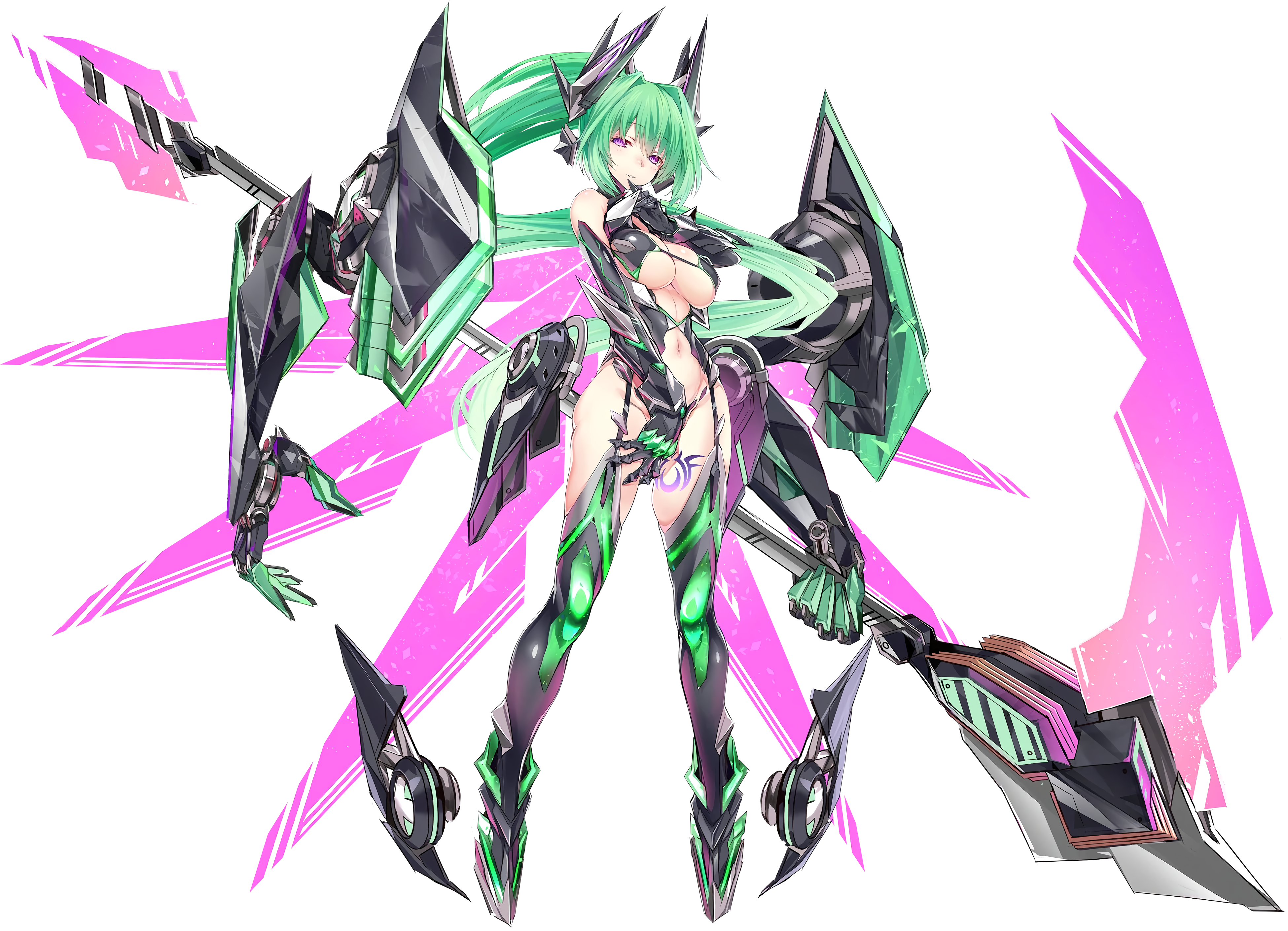 Green Heart (Neptunia) Rule 34 Image
