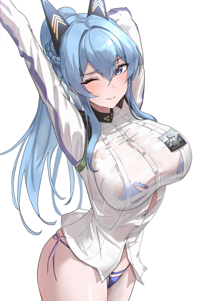 Helm (Aqua Marine) (Nikke) Rule 34 Image