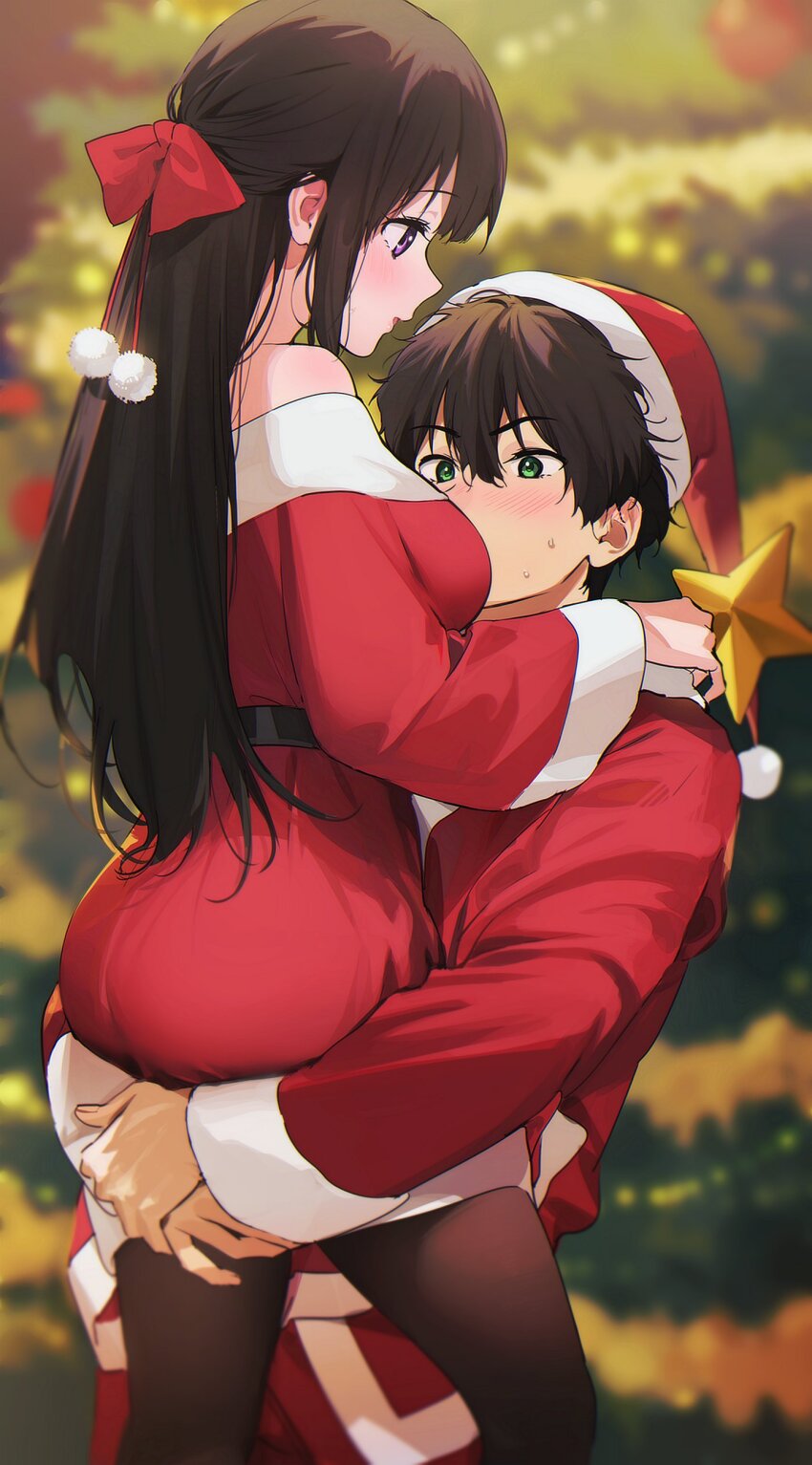 Chitanda Eru (Christmas) Rule 34 Image