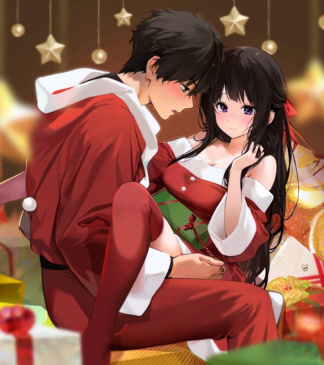 Chitanda Eru (Christmas) Rule 34 Image