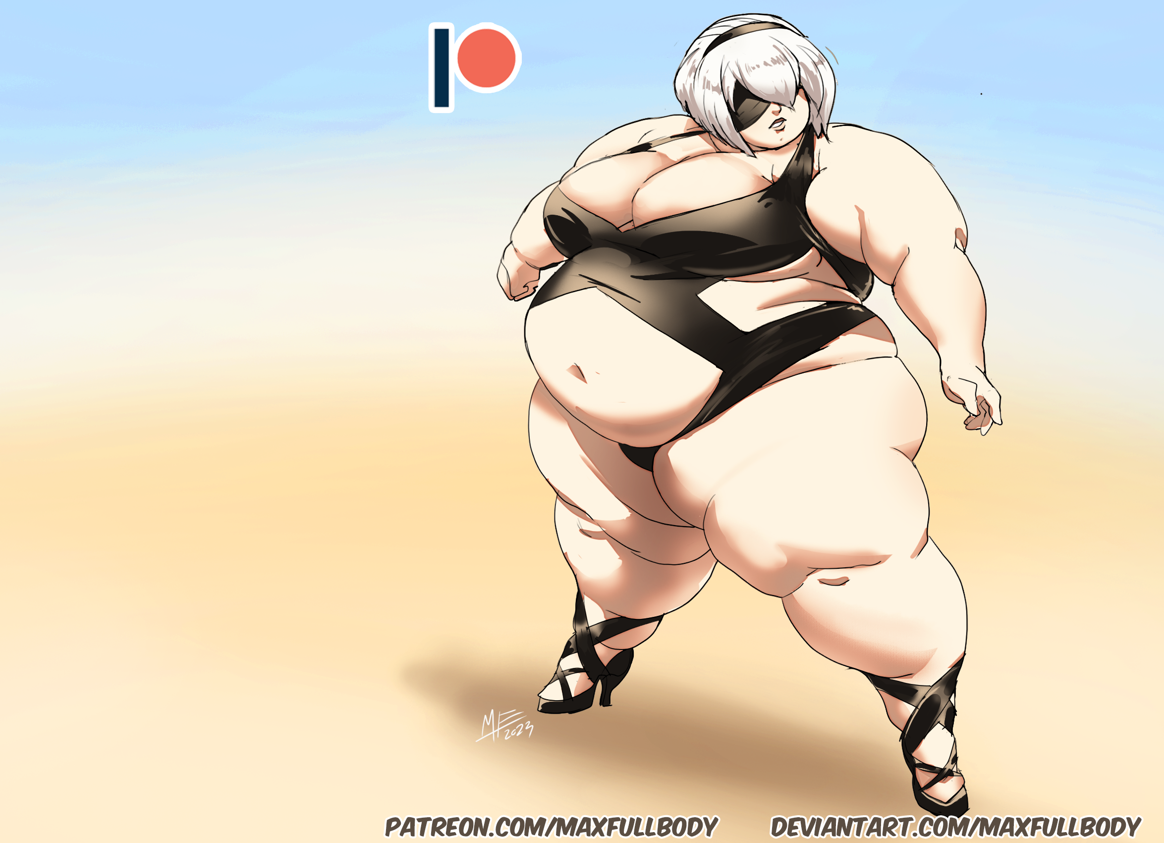 Yorha 2b (Nier) Rule 34 Image