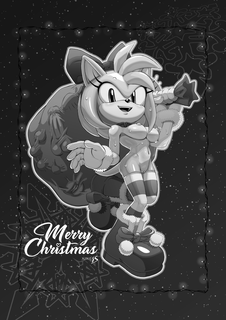 Amy Rose (Christmas) Rule 34 Image